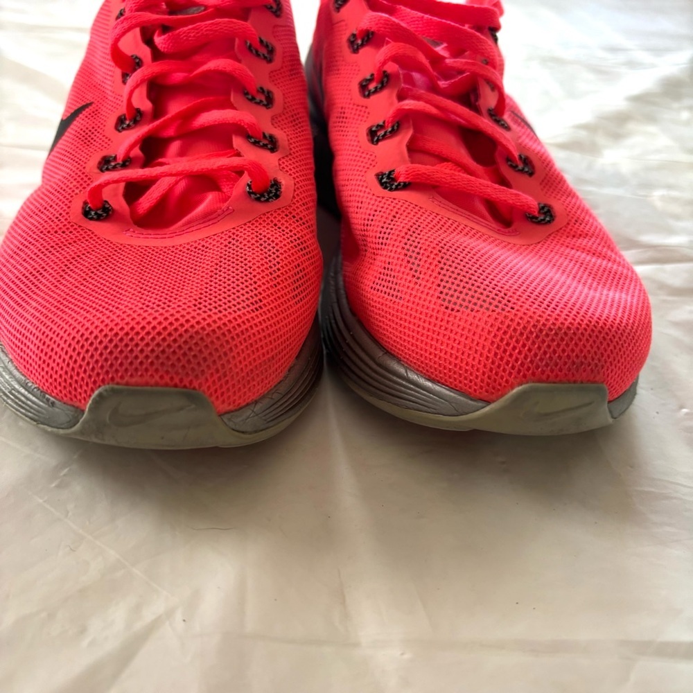 Nike Lunarglide 6 Pink Black Sneakers SZ 7.5 Worn 1X Indoors - Picture 5 of 13